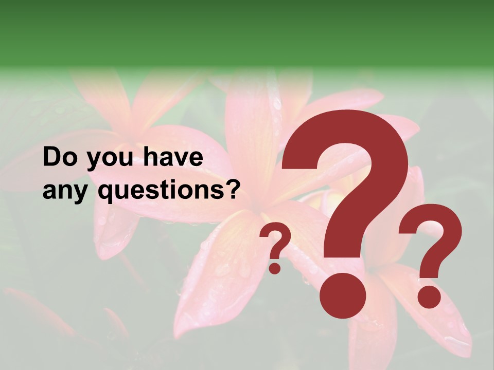 Plumeria Burst PowerPoint Template