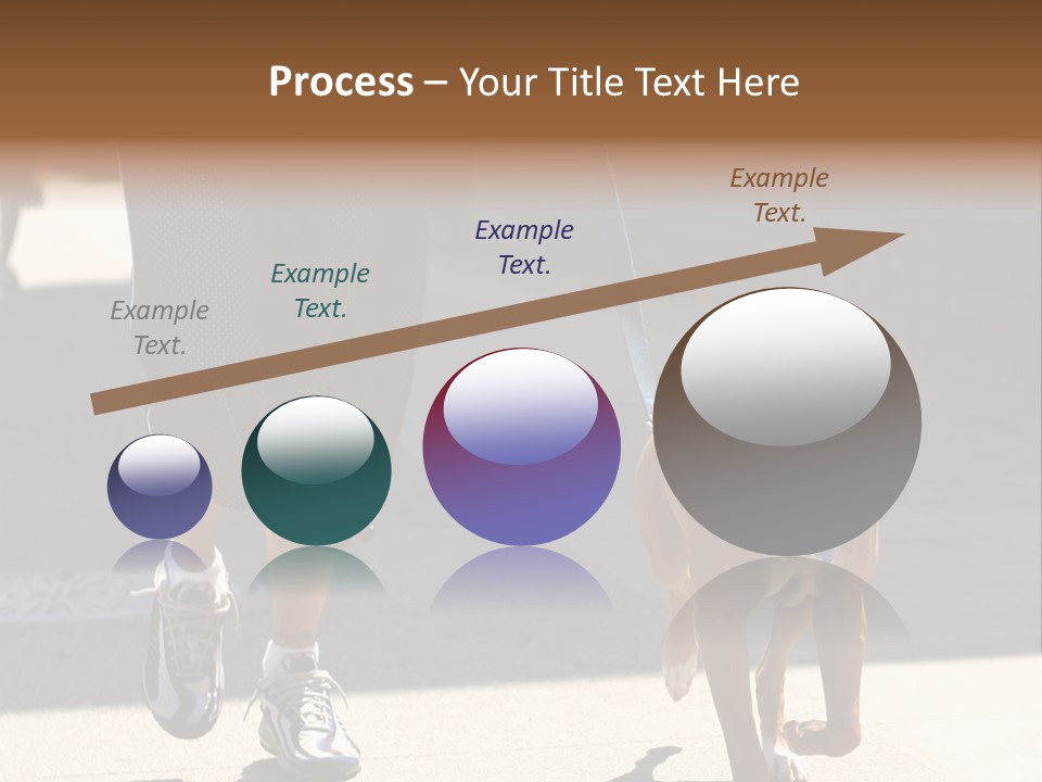 A Person Walking A Brown And White Dog On A Leash PowerPoint Template