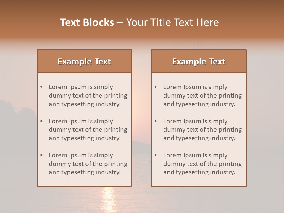 Silhouettes Of Sailboat At Sunset, Ibiza PowerPoint Template