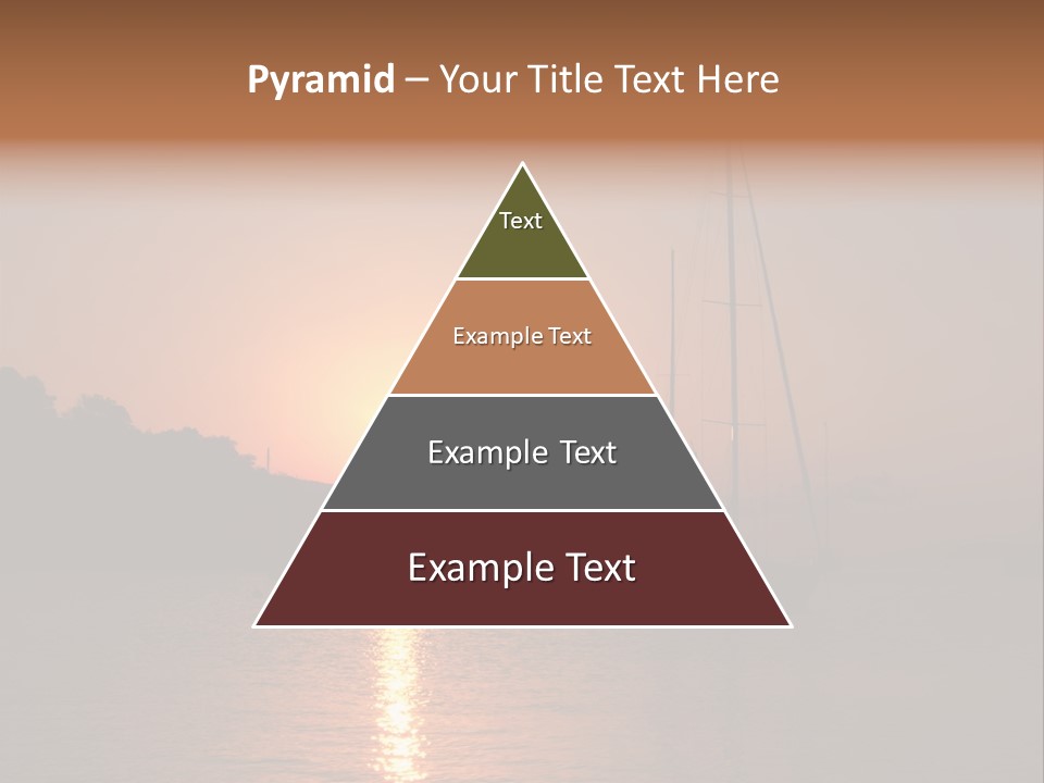 Silhouettes Of Sailboat At Sunset, Ibiza PowerPoint Template