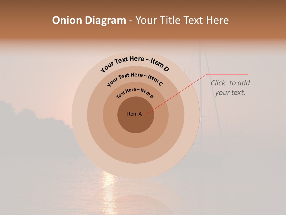 Silhouettes Of Sailboat At Sunset, Ibiza PowerPoint Template