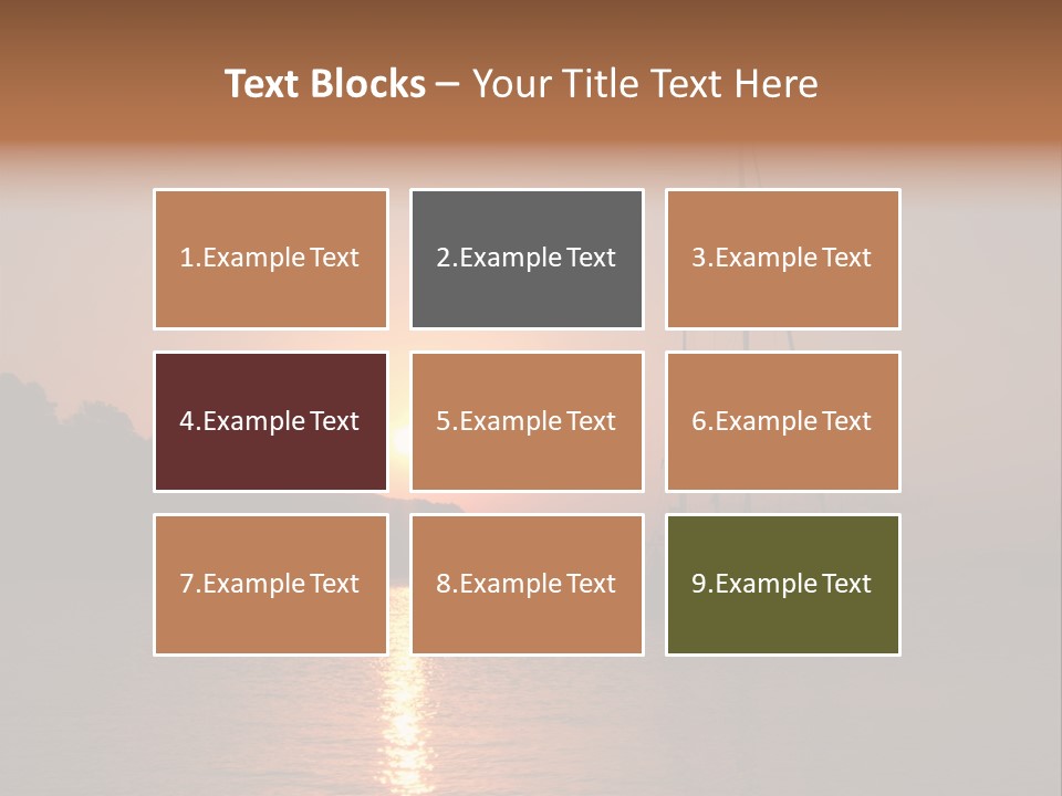 Silhouettes Of Sailboat At Sunset, Ibiza PowerPoint Template