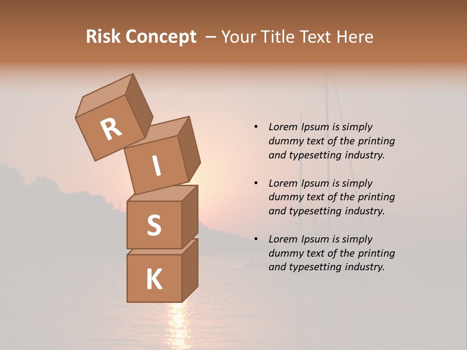 Silhouettes Of Sailboat At Sunset, Ibiza PowerPoint Template