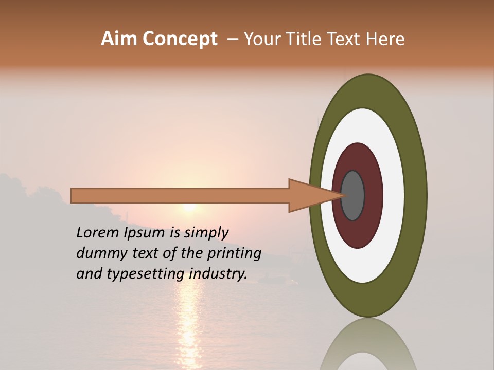 Silhouettes Of Sailboat At Sunset, Ibiza PowerPoint Template