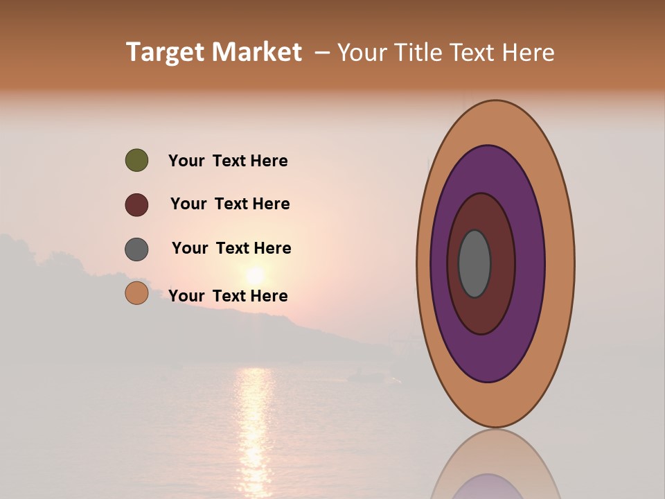 Silhouettes Of Sailboat At Sunset, Ibiza PowerPoint Template