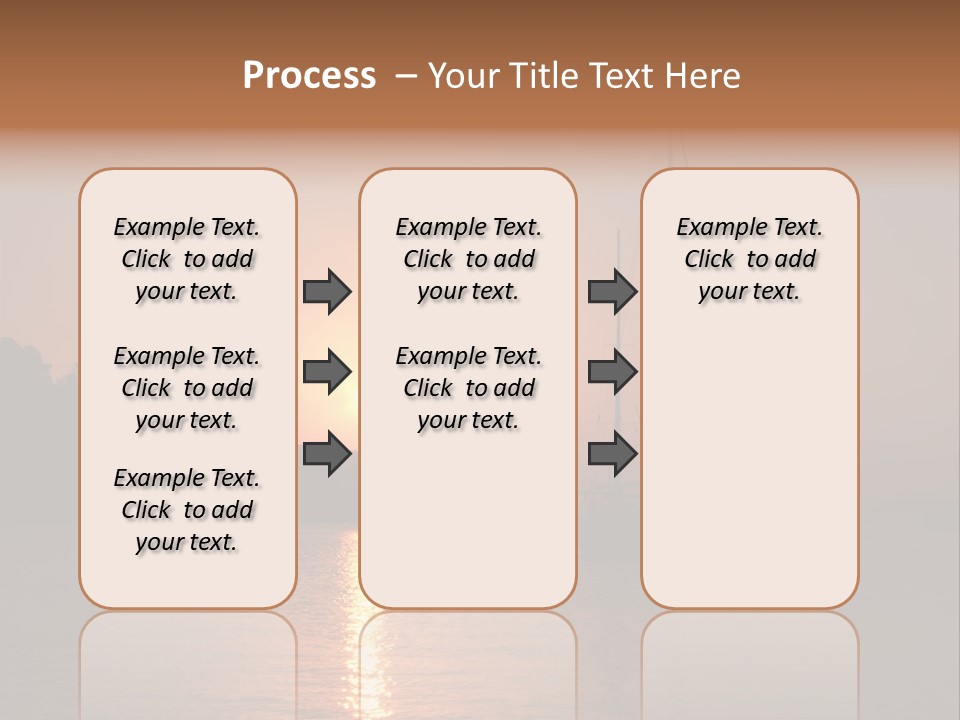 Silhouettes Of Sailboat At Sunset, Ibiza PowerPoint Template