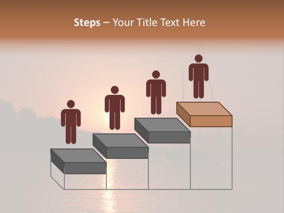 Silhouettes Of Sailboat At Sunset, Ibiza PowerPoint Template