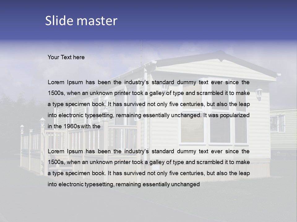 Static Holiday Home PowerPoint Template