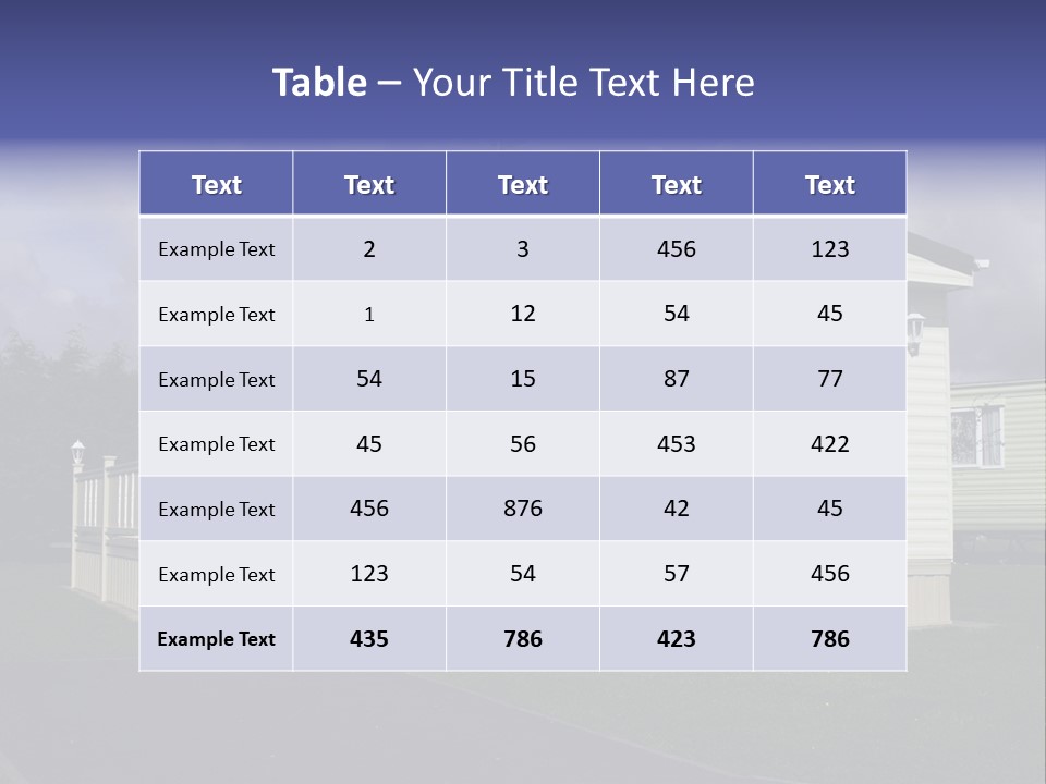 Static Holiday Home PowerPoint Template