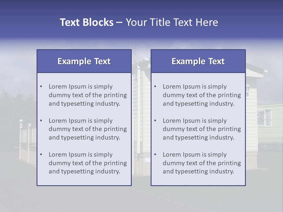 Static Holiday Home PowerPoint Template