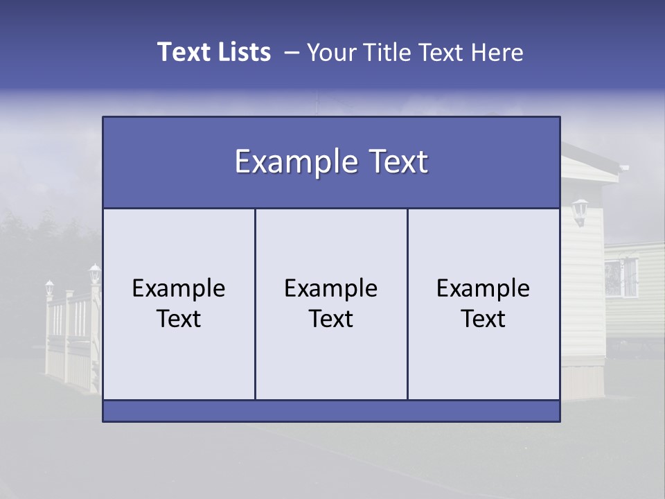 Static Holiday Home PowerPoint Template