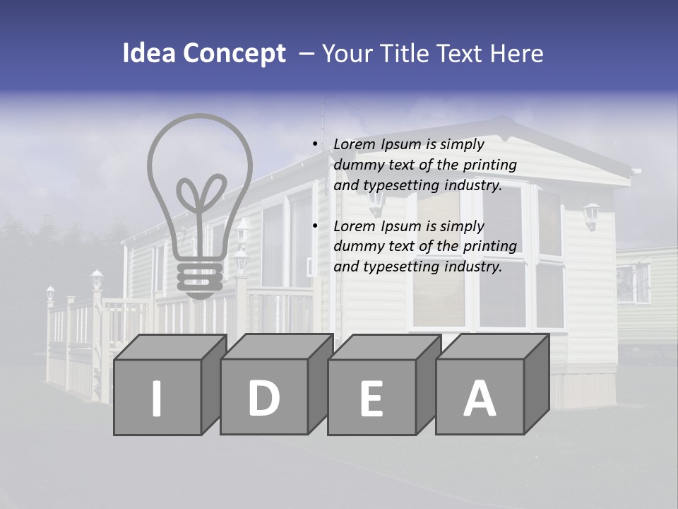 Static Holiday Home PowerPoint Template