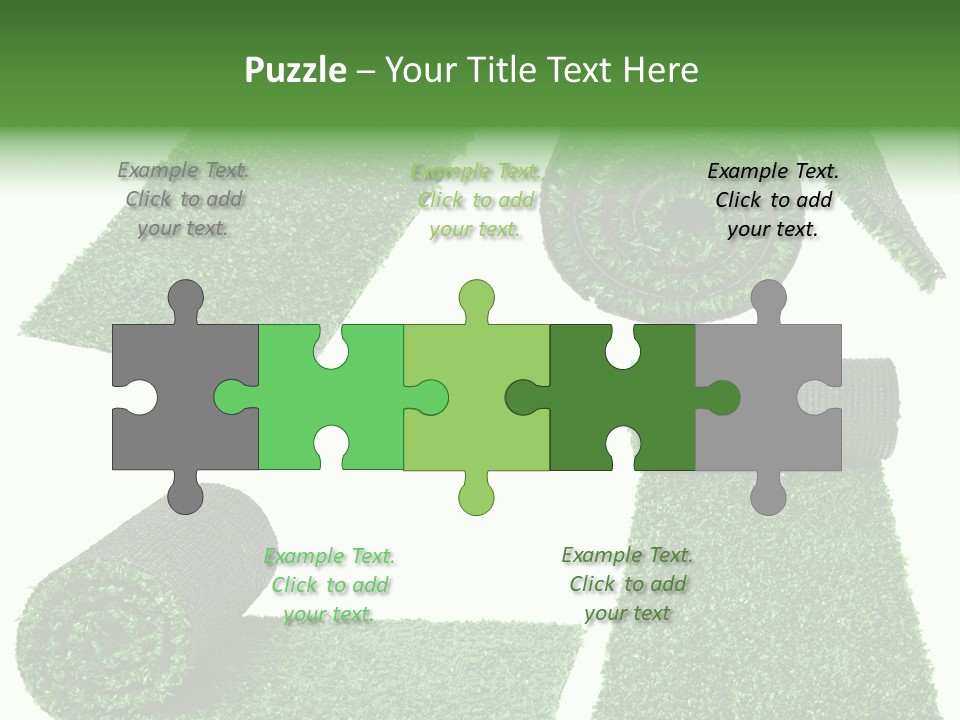 Autumn In Public Garden. Young Couple On A Path PowerPoint Template