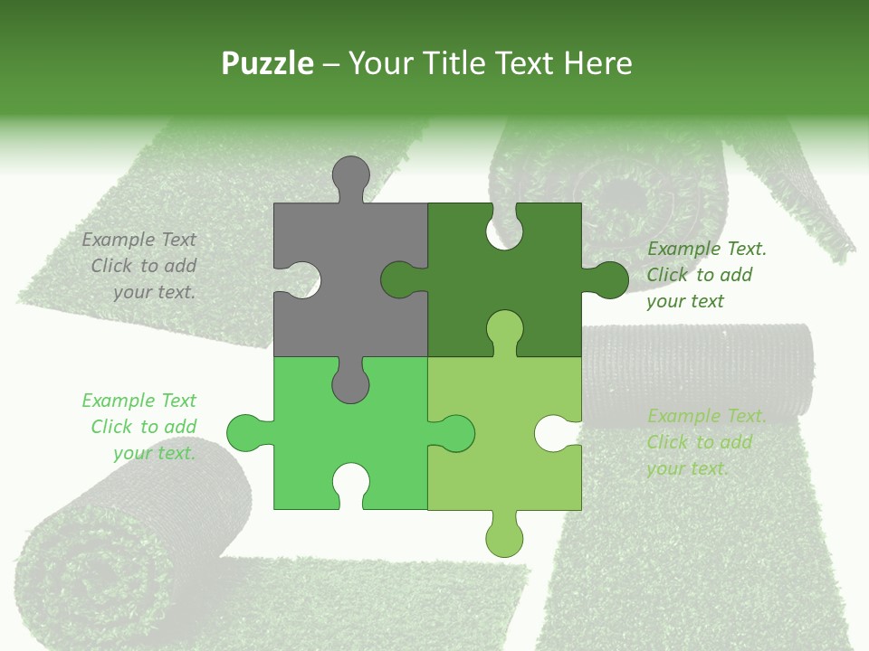 Autumn In Public Garden. Young Couple On A Path PowerPoint Template