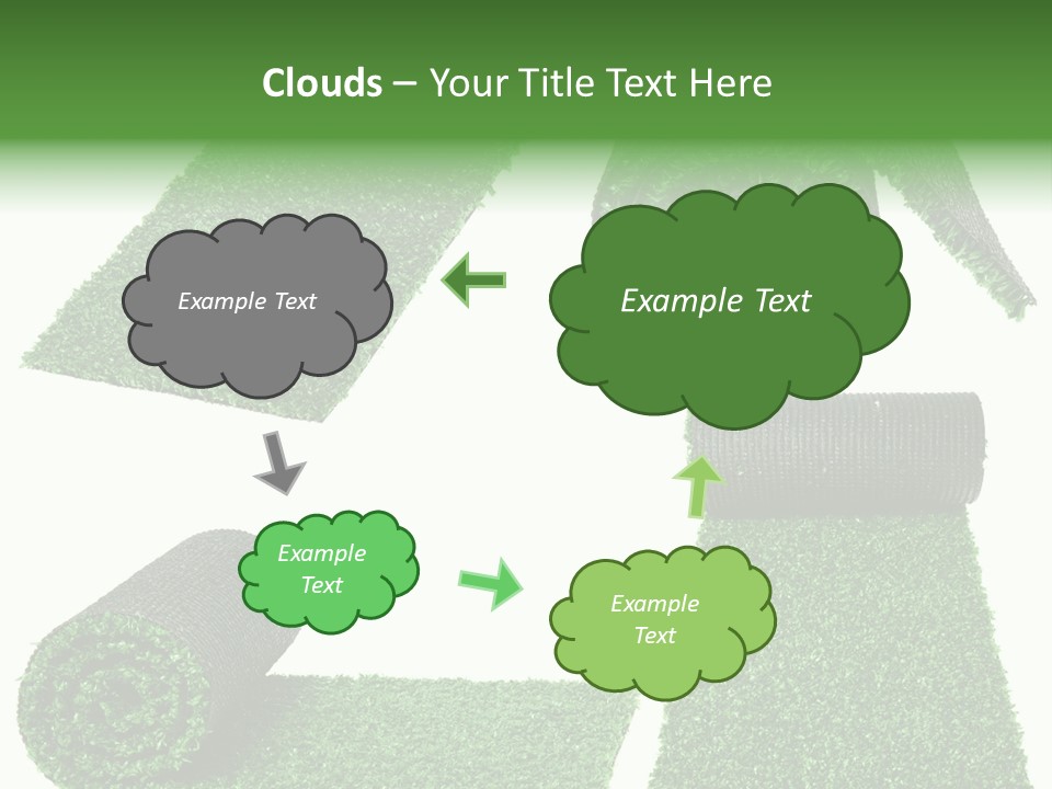 Autumn In Public Garden. Young Couple On A Path PowerPoint Template