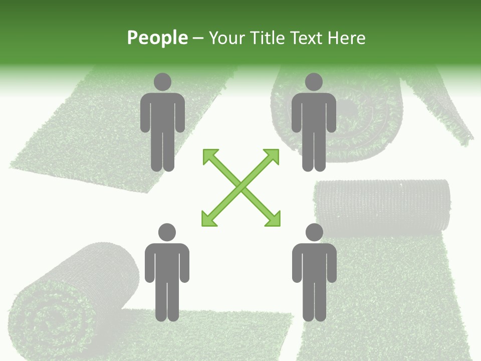 Autumn In Public Garden. Young Couple On A Path PowerPoint Template