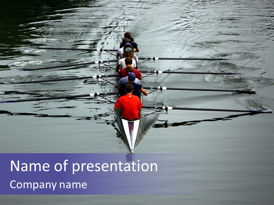 Rowing Team PowerPoint Template