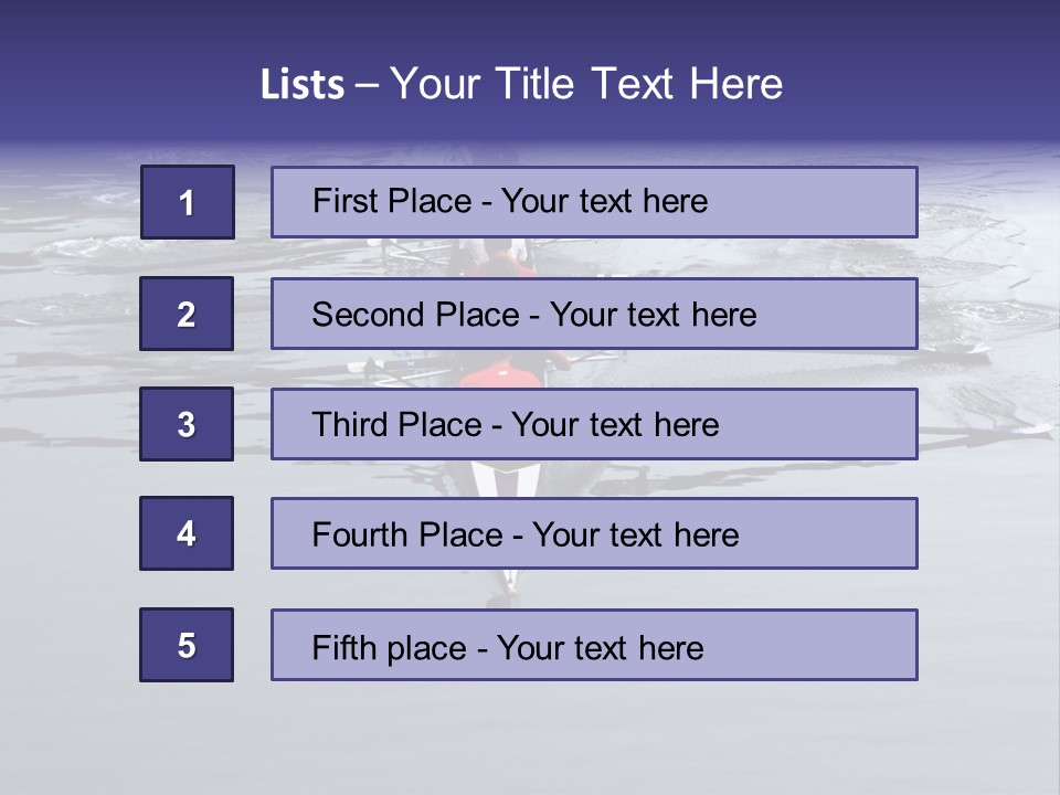 Rowing Team PowerPoint Template
