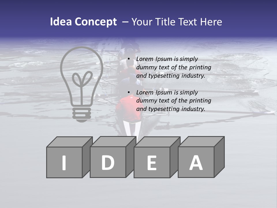 Rowing Team PowerPoint Template