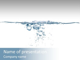 A Water Splash Powerpoint Presentation Template PowerPoint Template