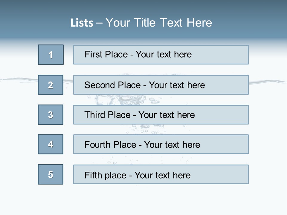 A Water Splash Powerpoint Presentation Template PowerPoint Template