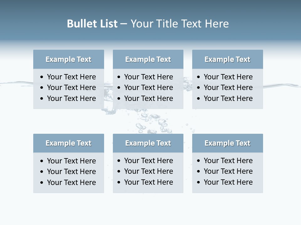 A Water Splash Powerpoint Presentation Template PowerPoint Template