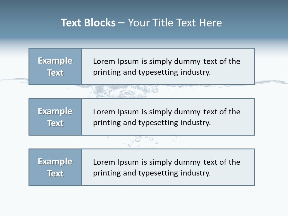 A Water Splash Powerpoint Presentation Template PowerPoint Template