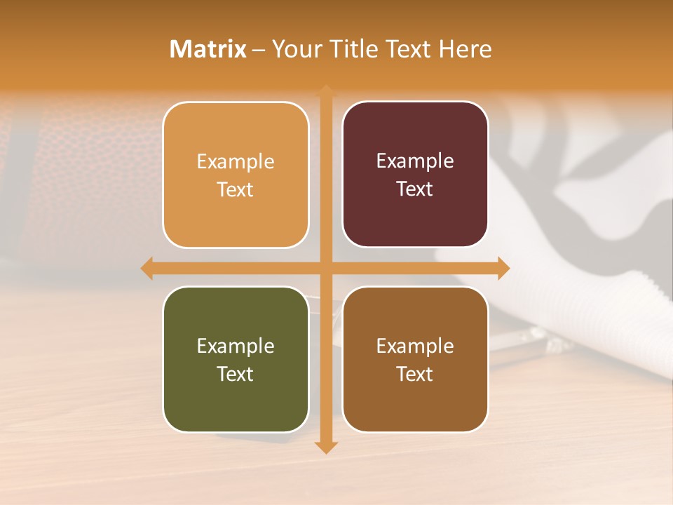 Basketball Referee Items Including A Whistle, A Jersey And A Basketball On A Gym Floor PowerPoint Template