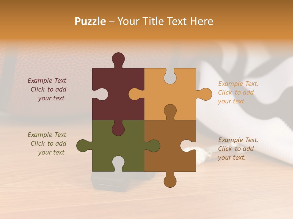 Basketball Referee Items Including A Whistle, A Jersey And A Basketball On A Gym Floor PowerPoint Template