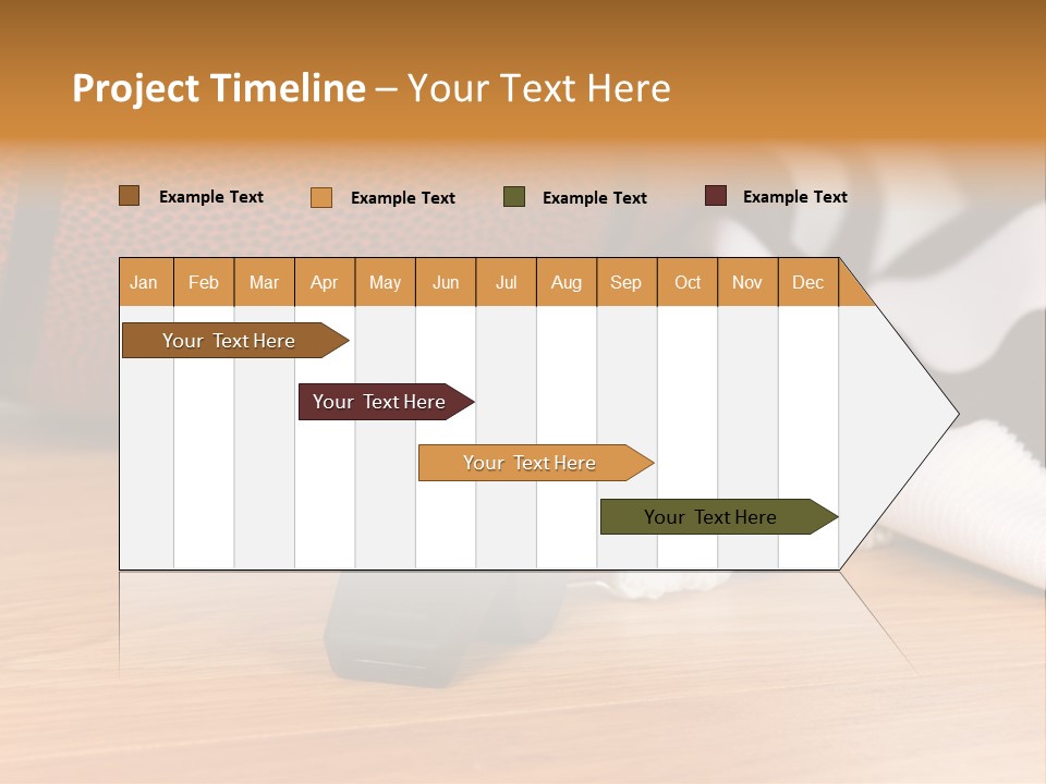 Basketball Referee Items Including A Whistle, A Jersey And A Basketball On A Gym Floor PowerPoint Template