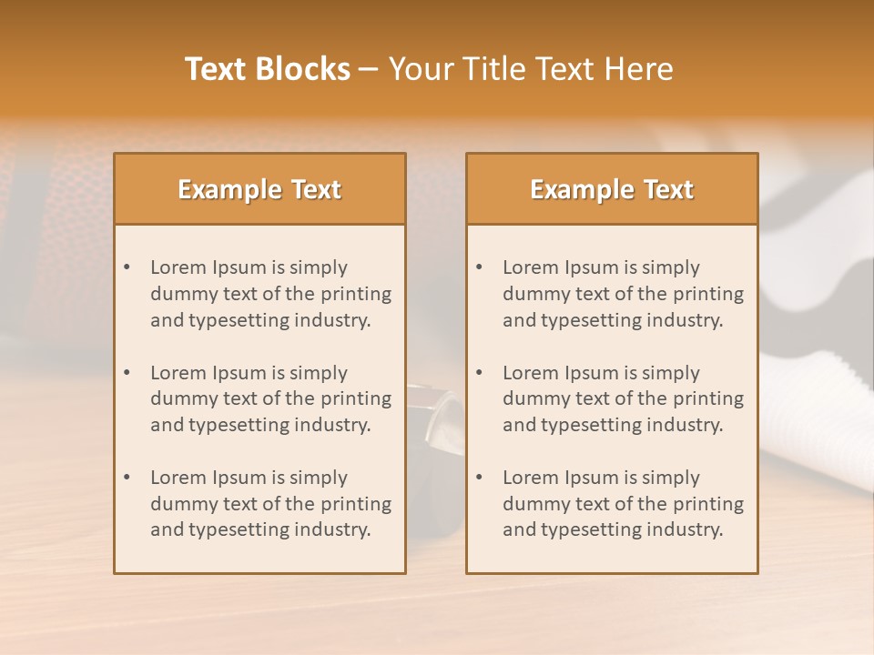 Basketball Referee Items Including A Whistle, A Jersey And A Basketball On A Gym Floor PowerPoint Template