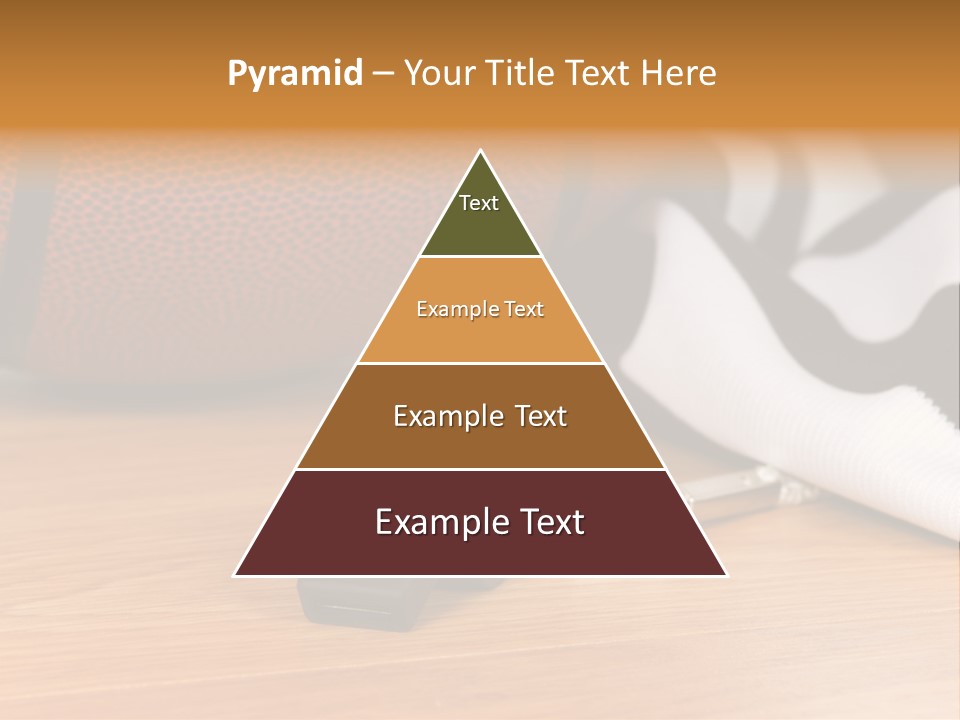 Basketball Referee Items Including A Whistle, A Jersey And A Basketball On A Gym Floor PowerPoint Template