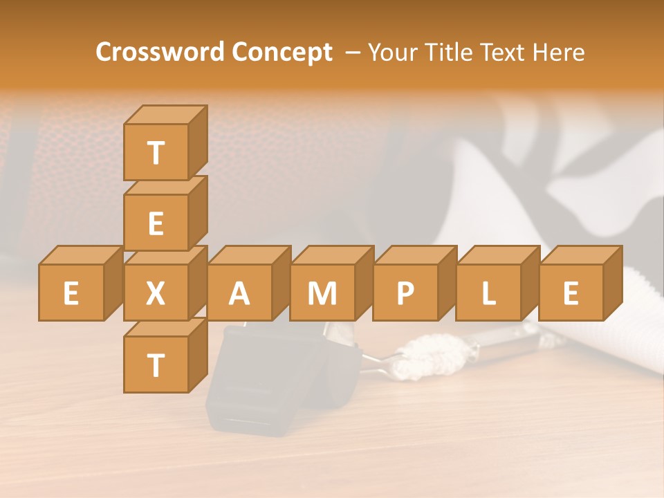 Basketball Referee Items Including A Whistle, A Jersey And A Basketball On A Gym Floor PowerPoint Template