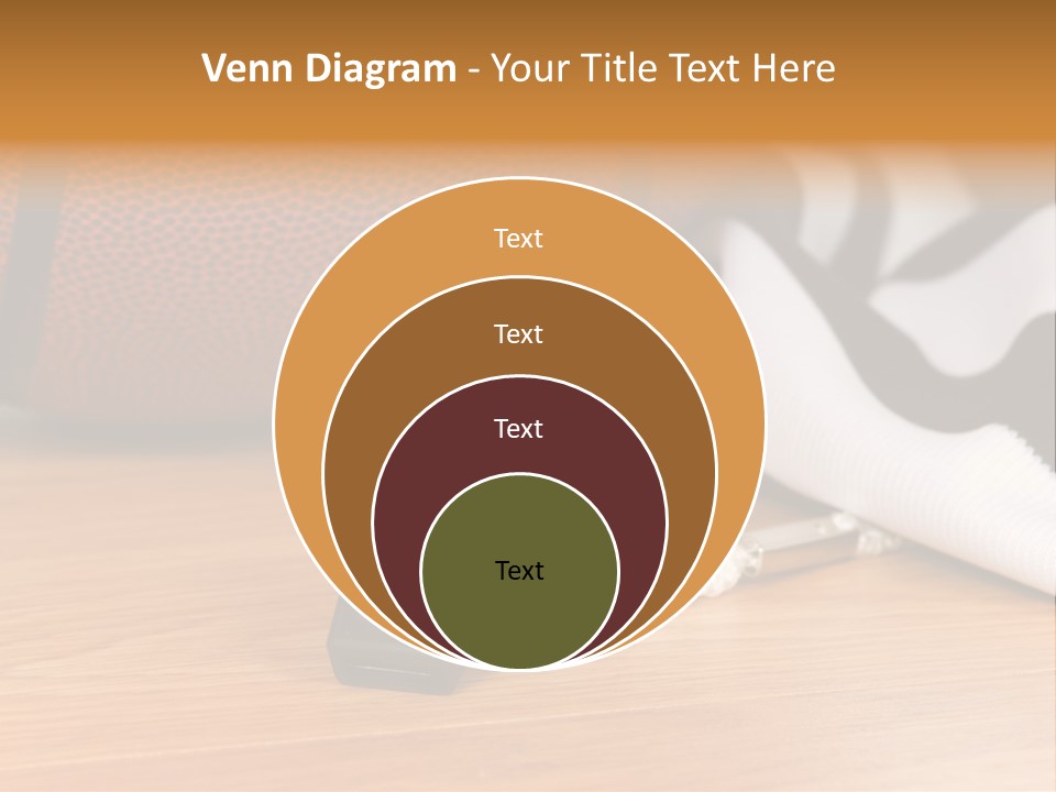 Basketball Referee Items Including A Whistle, A Jersey And A Basketball On A Gym Floor PowerPoint Template