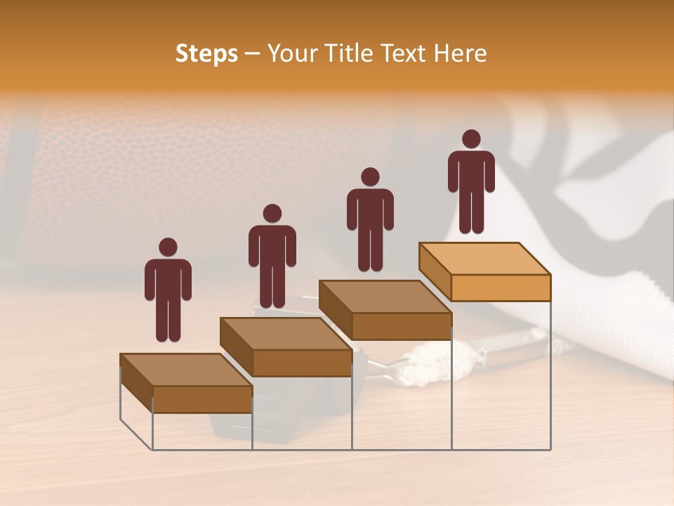 Basketball Referee Items Including A Whistle, A Jersey And A Basketball On A Gym Floor PowerPoint Template