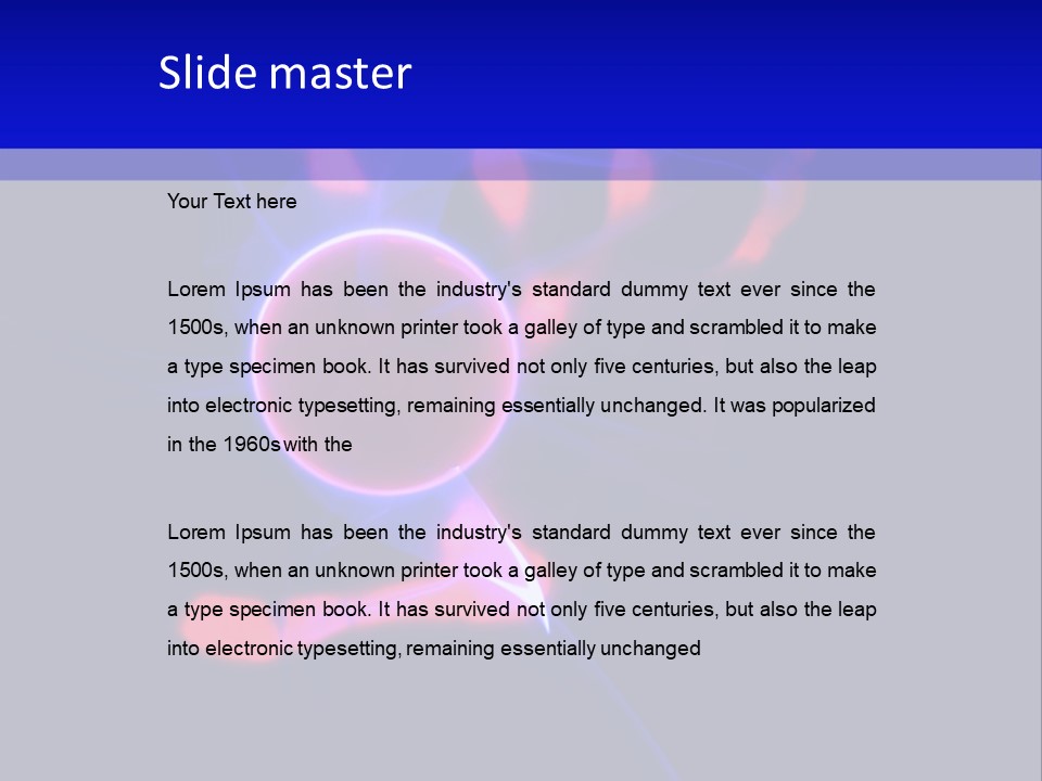 Hand And Plasma Lamp. PowerPoint Template