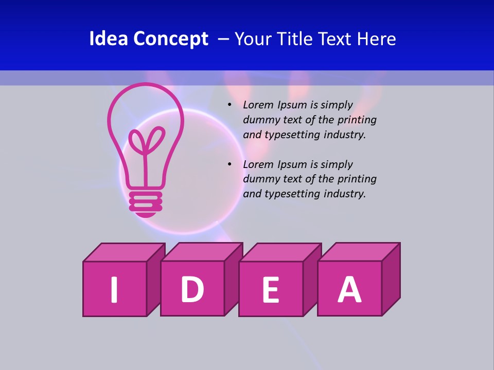 Hand And Plasma Lamp. PowerPoint Template