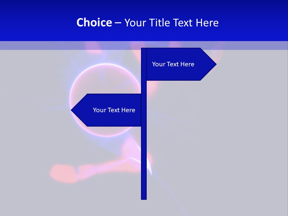 Hand And Plasma Lamp. PowerPoint Template
