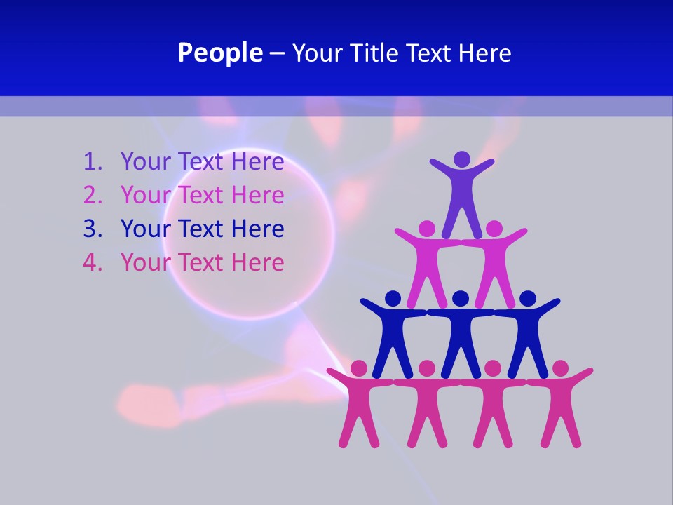Hand And Plasma Lamp. PowerPoint Template