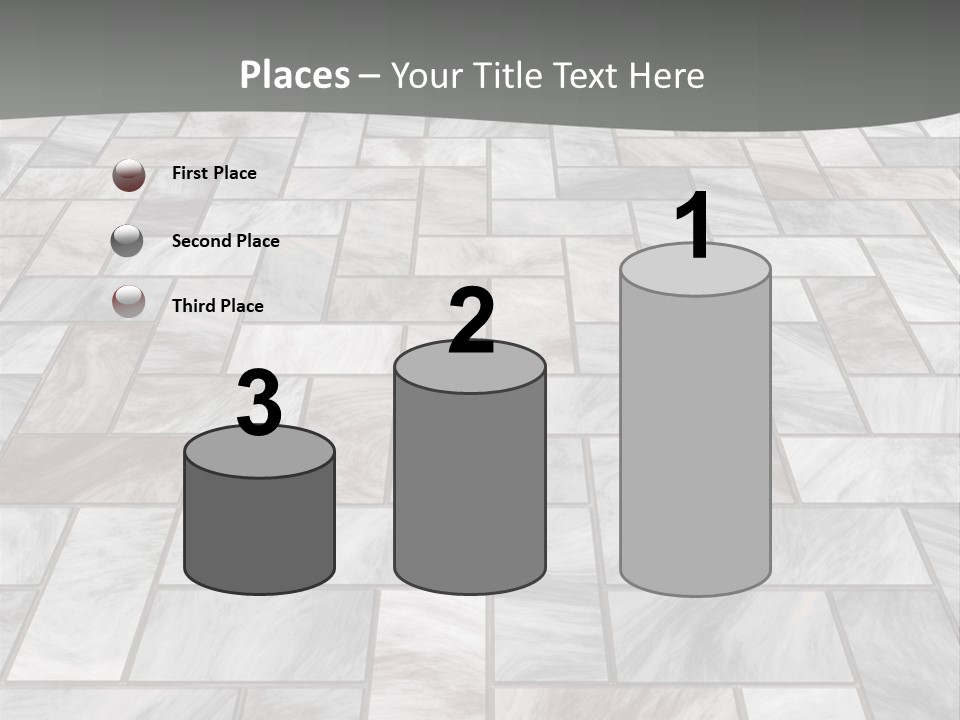 A Stone Floor With A Gray Background PowerPoint Template