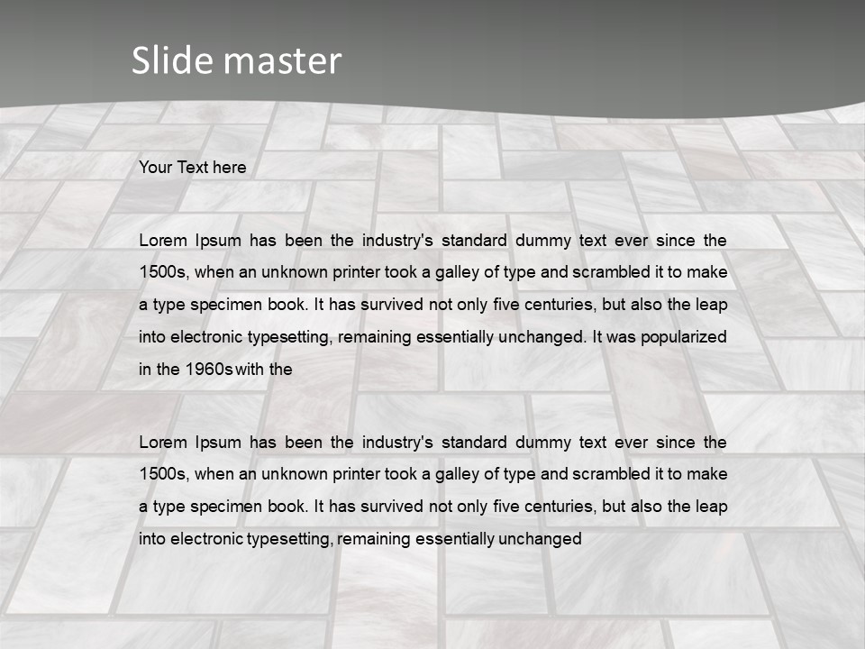 A Stone Floor With A Gray Background PowerPoint Template