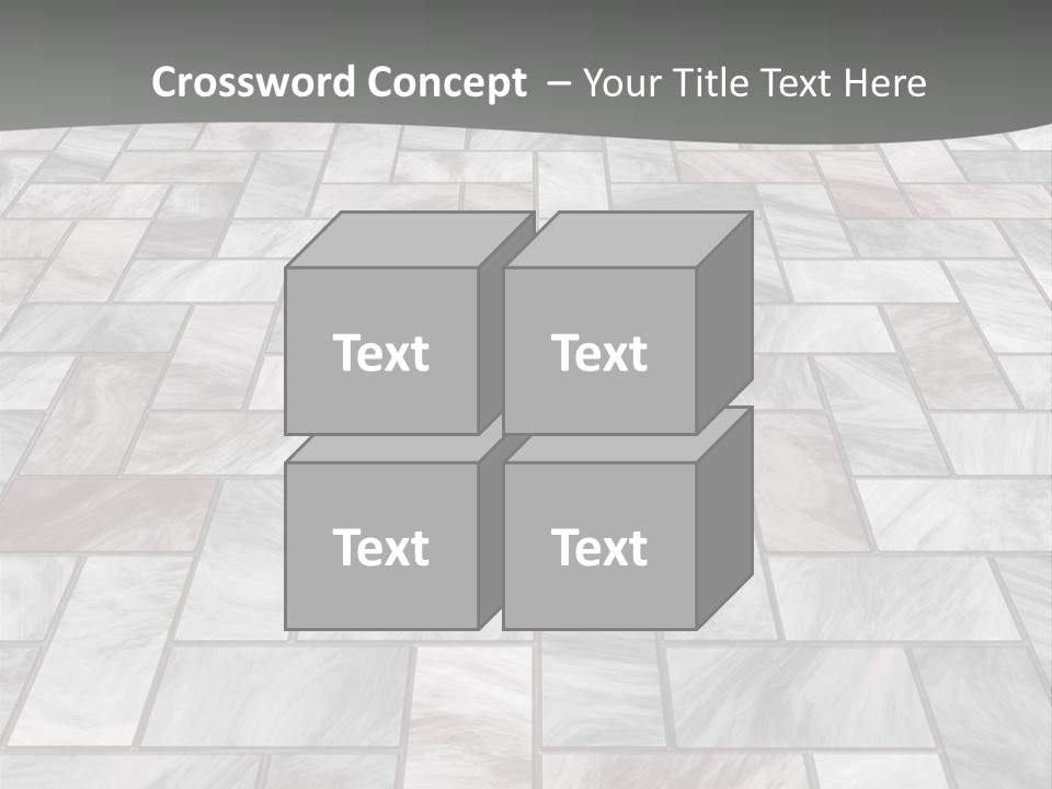 A Stone Floor With A Gray Background PowerPoint Template