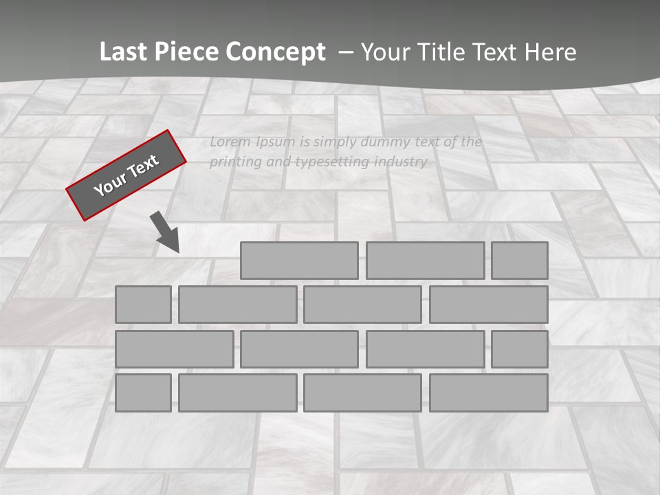 A Stone Floor With A Gray Background PowerPoint Template