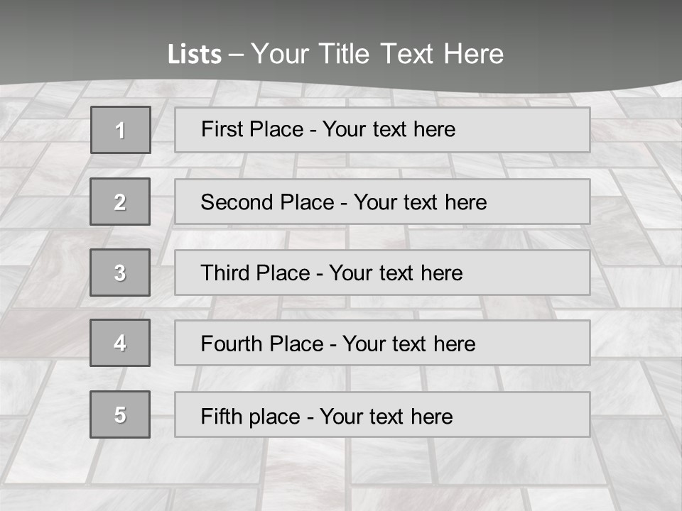 A Stone Floor With A Gray Background PowerPoint Template