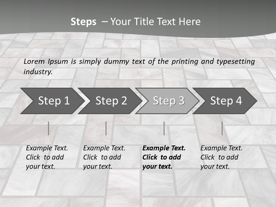 A Stone Floor With A Gray Background PowerPoint Template