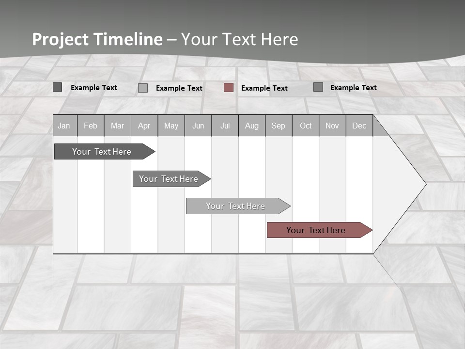 A Stone Floor With A Gray Background PowerPoint Template