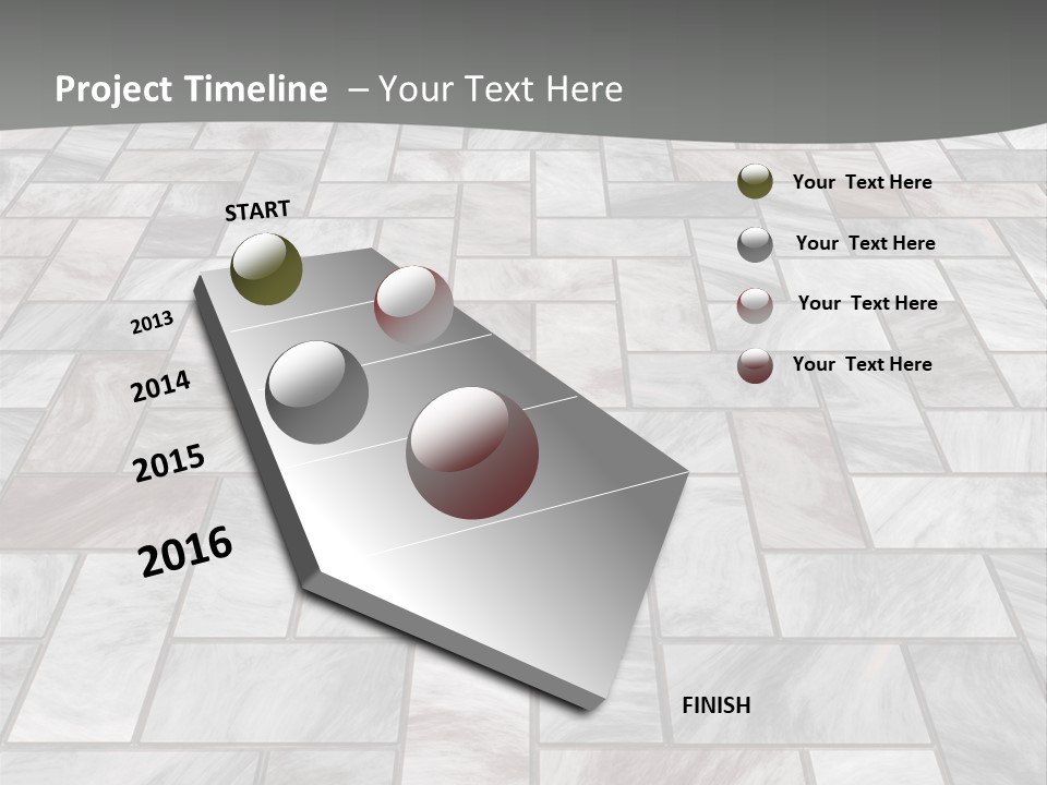 A Stone Floor With A Gray Background PowerPoint Template