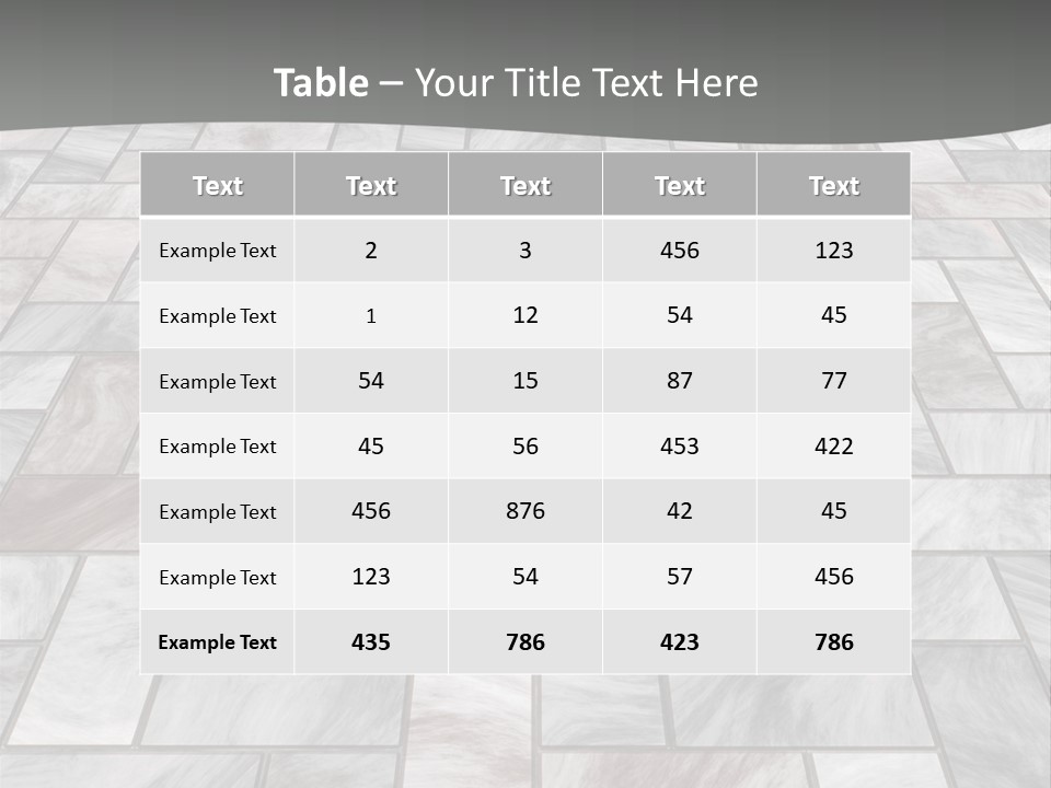 A Stone Floor With A Gray Background PowerPoint Template