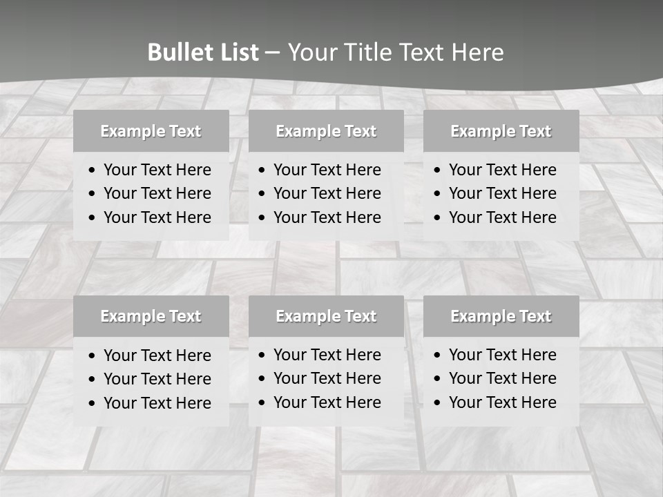 A Stone Floor With A Gray Background PowerPoint Template