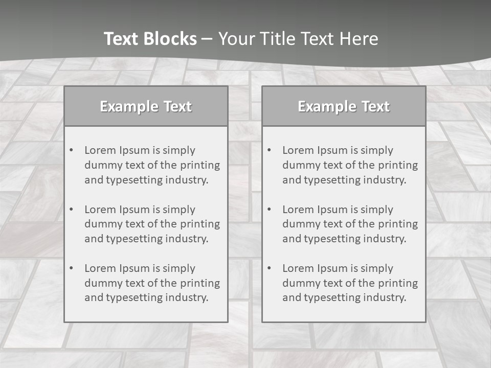 A Stone Floor With A Gray Background PowerPoint Template